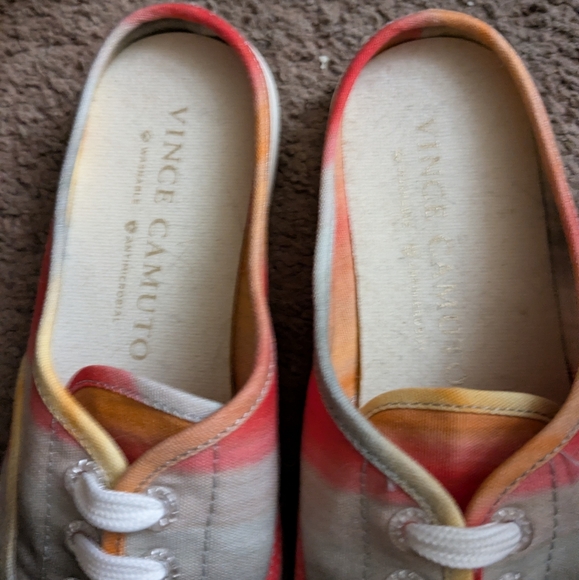 Vince Camuto Washable Canvas Mule- Celiste Sunset Stripe Size 7 - Picture 2 of 5